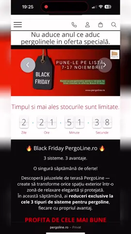 3+1 Gratis. Ultimele 3 zile pentru #pergoline cu #Glisiere 3 + 1 Gratis. Profita de ele pentru tine si terasa ta. #JaluzeleDeTerasa 