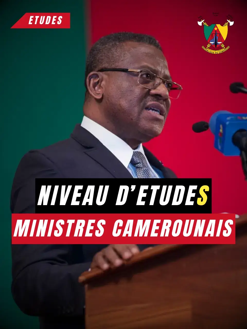 Niveau d'études du gouvernement Camerounais 🇨🇲👨‍🎓 #cameroun #paulbiya #josephdionngute #chef #études 