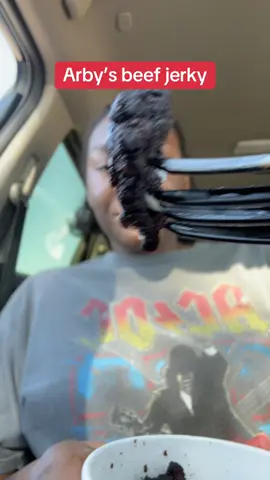 Marketing beef jerky as steak bites is diabolical! @Arbys you ain’t slick! I’ll still eat it though. #arbys #beefjerky #steak #fastfood 