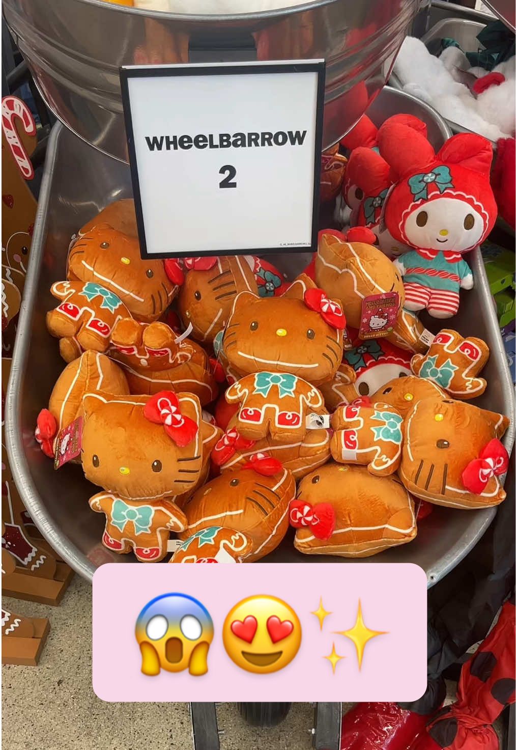 Gingerbread Hello Kitty Plushie @Five Below 😍🩷 #fivebelow #fivebelowfinds #hellokittylover #hellokittyplush #fyp 