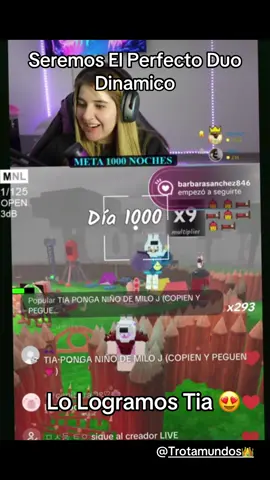1000 Dia Con La Tia ❤️#trotamundos #robloxfyp #99nightsintheforest @Trotamundos 👑 