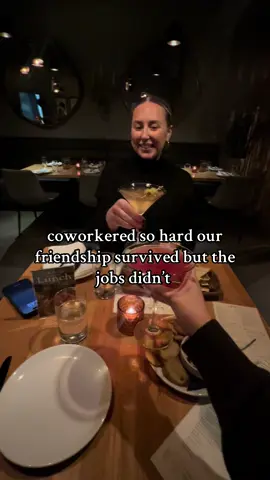onto our new chapters🍸🤌🏼 shoutout our trauma bond  #coworkers #traumabond #toxicjob #workhumor 