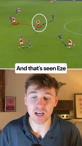 THIS Is How Arsenal Get The BEST Out Of Eberechi Eze. #eze #arsenal #tactics #analysis #arteta 