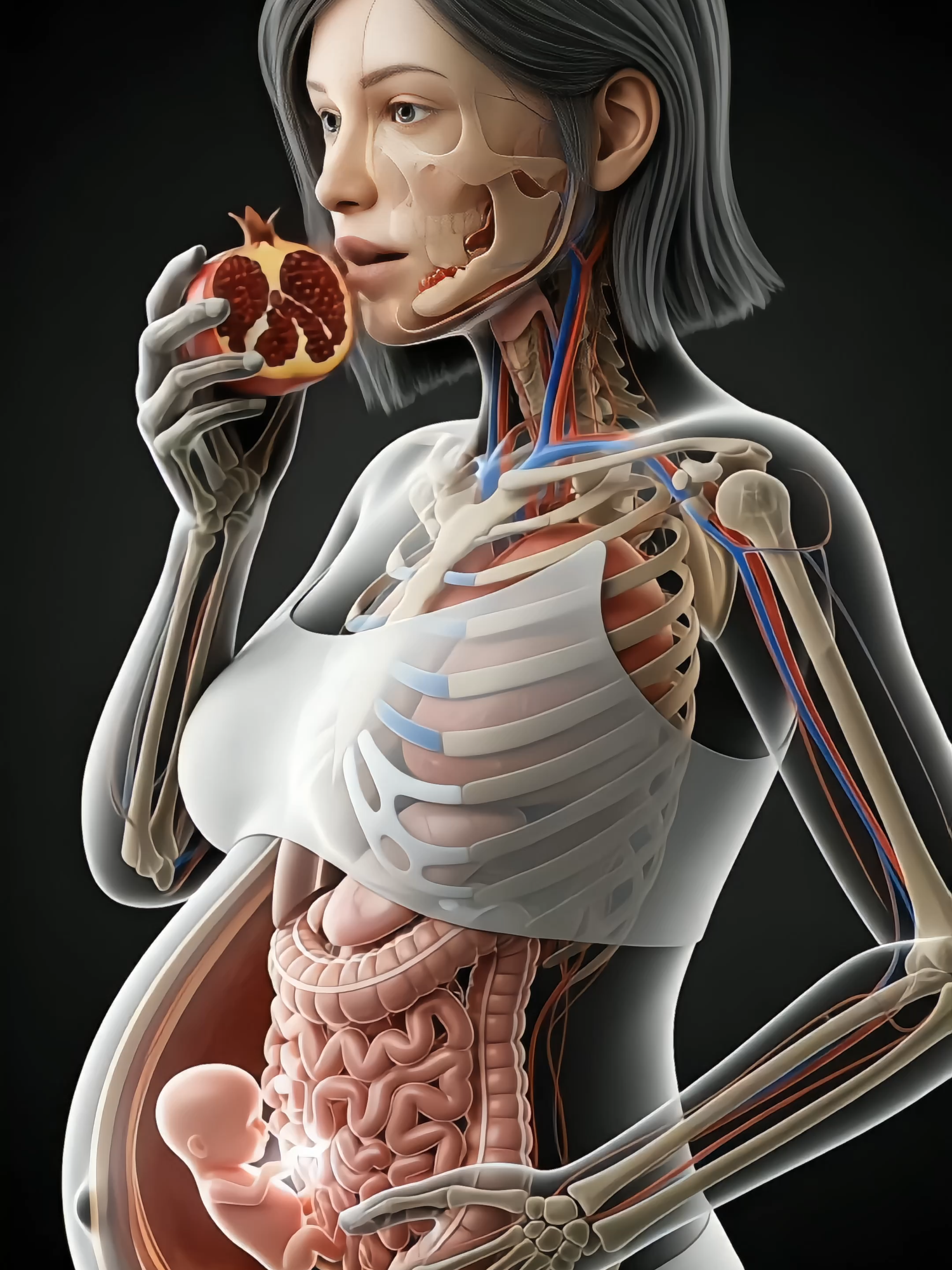 Pomegranate in Pregnancy for Baby Development #pregnancy #Pomegranate #baby #healthcare #pregnantlife #anatomy #Animation