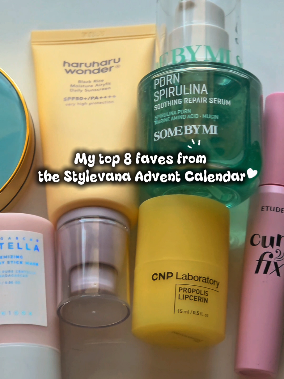 Sharing my top 8 faves 🎁✨ These products are literally everything  hydrating, soothing, glossy, pore-clearing… a full winter essentials lineup 🤍 Here are the standouts from my box: ☀️ HaruHaru Wonder Sunscreen – lightweight, no white cast, sinks in beautifully 👁️ Etude Curl Fix Mascara – lifts straight lashes + holds all day 🌀 SKIN1004 Clay Stick – quick 3–5 min pore clearing 💋 CNP Propolis Lipcerin – honey-scented moisture for dry lips 🌿 CELIMAX Noni Ampoule – glow + hydration for glass skin 💧 SOME BY MI PDRN Serum – calms irritation + repairs barrier 🟦 VT Essence Sun Pact – SPF in a portable compact 🍒 TOCOBO Glass Lip Balm (Flush Cherry) – juicy shine + natural tint Use code INF10DIYAP for 15% off at Stylevana ✨ @Stylevana @Stylevana Influencers  #VANAFAMILY #stylevana  #svbeautifulself #kbeauty #kbeautyskincare 