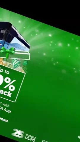 🚍✨ Big Savings with M-PESA! Looking to travel soon? M-PESA has you sorted! With the latest offer from @MPESA KENYA , you can now enjoy up to 50% cashback on bus ticket bookings. 💚 Why this offer is a must-grab: ✅ Up to 50% cashback on your bus ticket ✅ Convenient & seamless booking directly on the M-PESA App ✅ No hassle — just open the app, book your ride, and enjoy instant savings! Whether you're traveling home or heading for a quick getaway, M-PESA is making your journey easier and more affordable. 📲 Book now on the M-PESA App and enjoy the cashback! #DoMoreWithMpesa  #SafaricomAt25  #BlackFriday  @safaricomplc