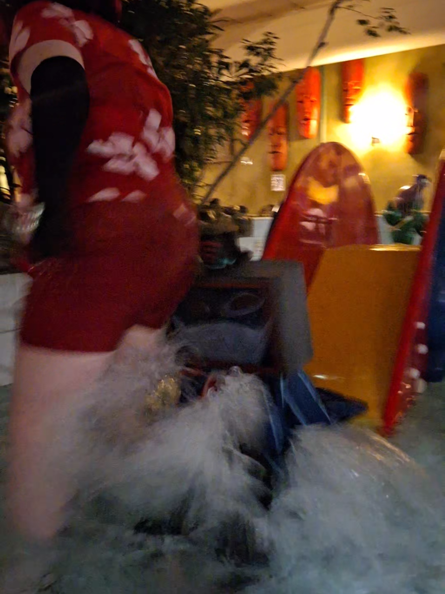 Vox and Alastor going down the slide @SpaceOutlaw as Alastor and me as Vox  #vox #alastor #hazbinhotel Dutchcosplay cosplay #hazbinhotelS2   #viencon2025