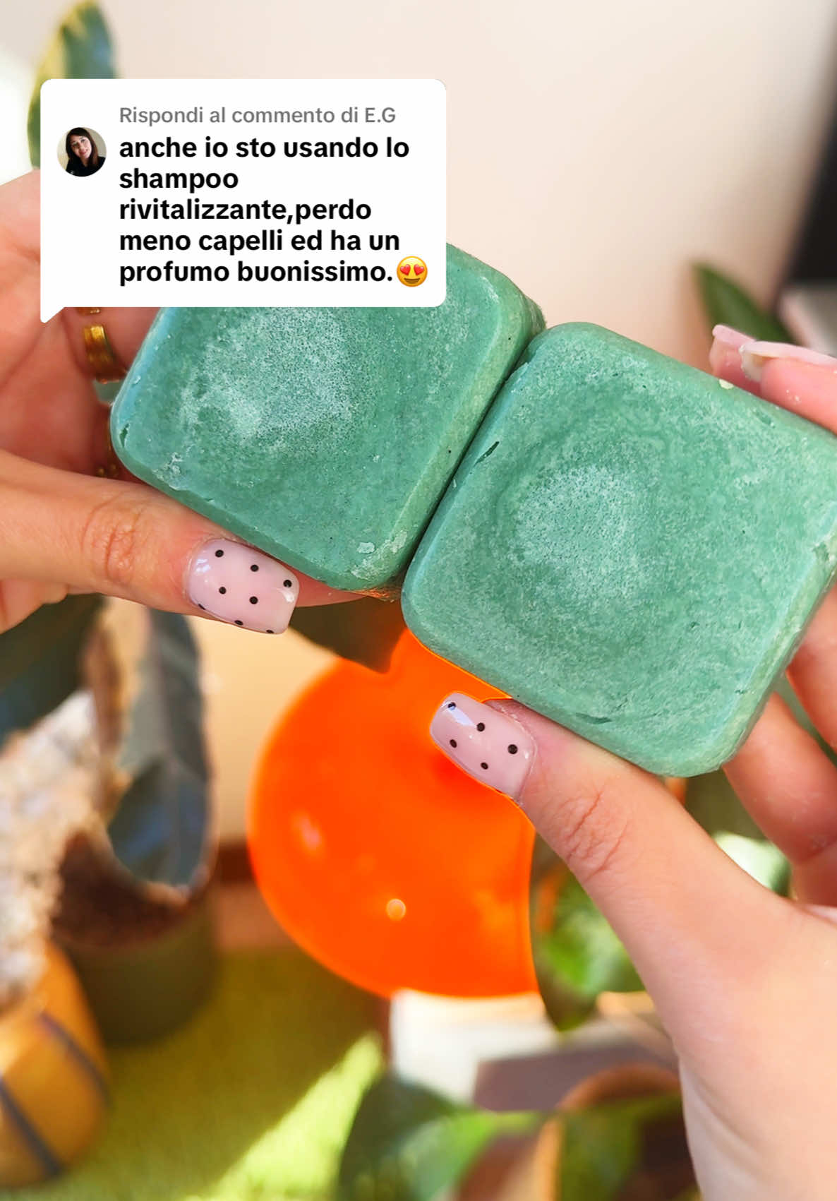 Risposta a @E.G 🤩 #enooso #cosmeticisolidi #shampoo #shampoosolido #capelli 