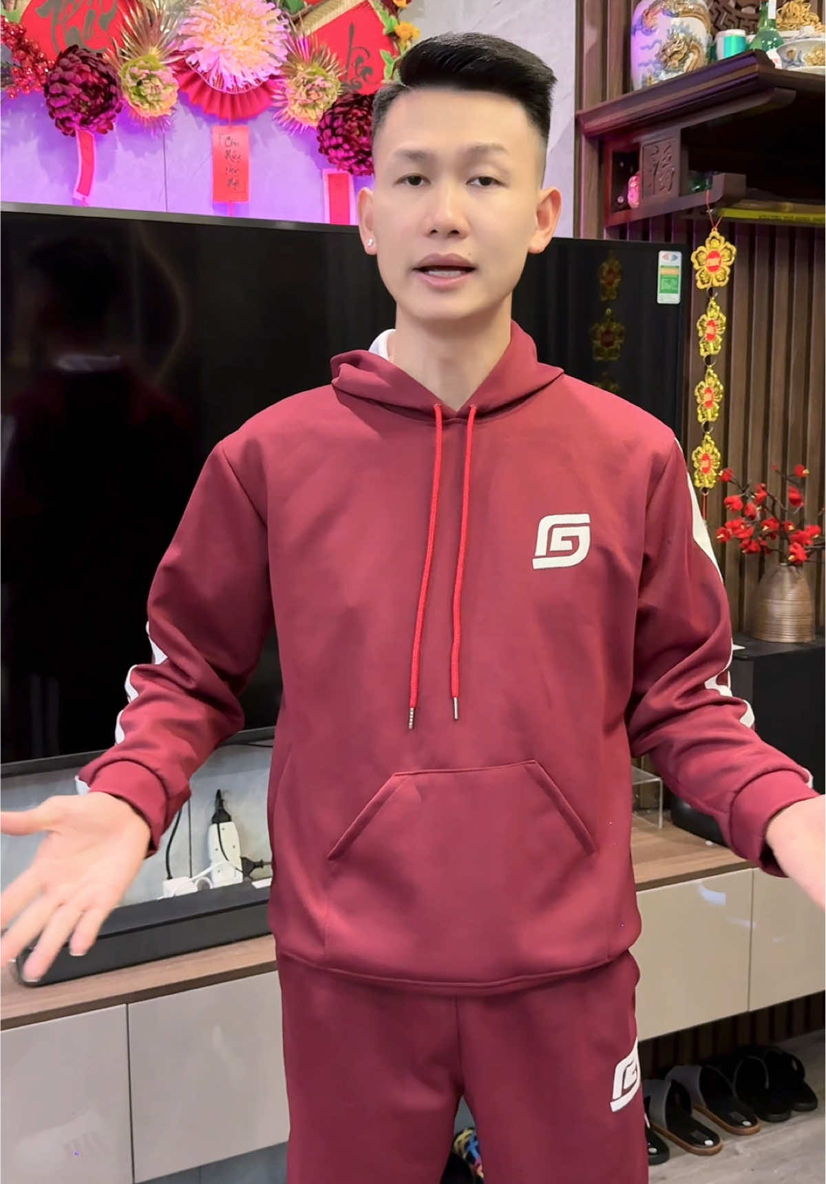 Bộ đồ nỉ ép nam phối họa tiết hot #thoitrang #thoitrangnam #duythuong 