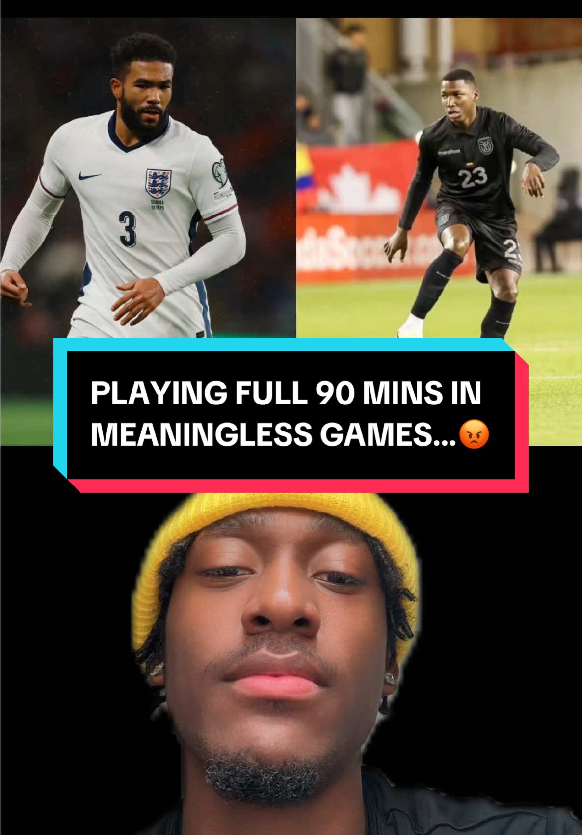 Having these two play full 90 minutes in meaningless games given one’s injury history and another’s current injury status is treacherous work…😡 #footballtiktok #fyp #chelseafc #caicedo #reecejames   