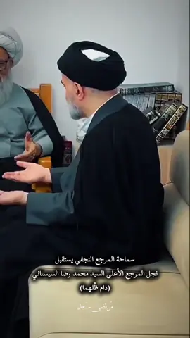 سماحة المرجع النجفي يستقبل  نجل المرجع الأعلى السيد محمد رضا السيستاني  (دام ظُلهما)#السيد_علي_السيستاني #المرجعية_الدينية_العليا #النجف #العلماء 