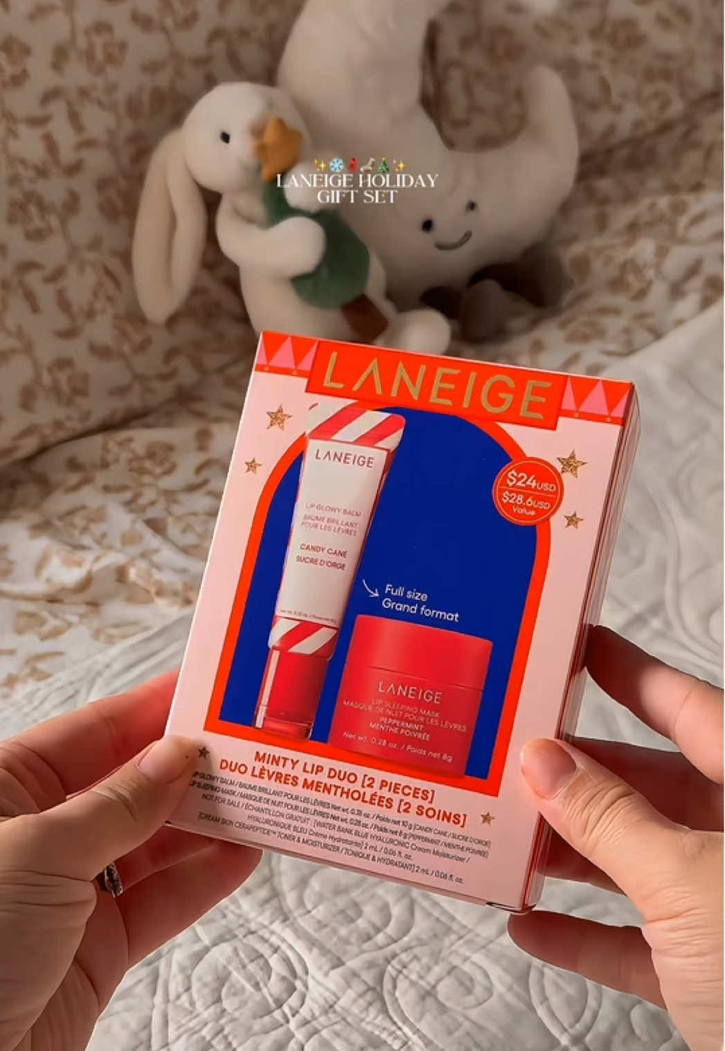 LANEIGE peppermint lip mask makes the perfect gift. 🧸🎄❄️⛄️🧦 #creatorsearchinsights #tiktokshopblackfriday #tiktokshopcybermonday #laneige_partner #laneige #laneigelipmask #giftideasforher #stockingstufferideas @laneige_us 
