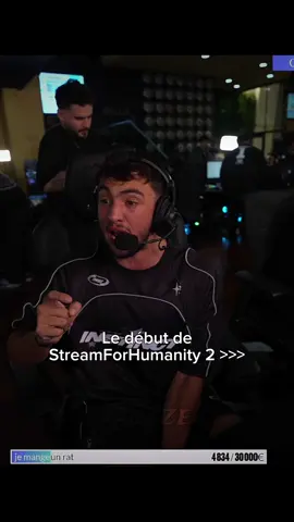 Le début d’une grande aventure ❤️ #streamforhumanity #inoxtag #aminematuer #rebeudeter 