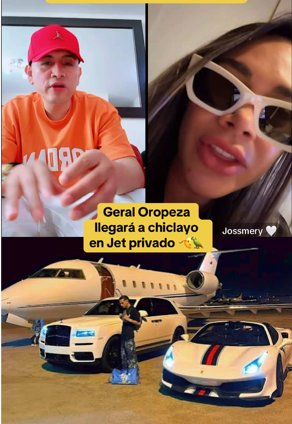 Geral Oropeza llegará en Jet privado a Chiclayo, la cara de Jossmery toledo lo dijo todo 😅✌️🦜 @𝐆𝐄𝐑𝐀𝐋𝐃_OROPEZA🦜🤍🍒🇵🇪 @gerald.el.patron🦜 @Jossmery 🤍 @🚀Carlitos comedia¹7🌓🏦 #geraldoropeza #geraloropeza #jossmerytoledo #chiclayoperu🇵🇪❤ #paratiiiiiiiiiiiiiiiiiiiiiiiiiiiiiii 