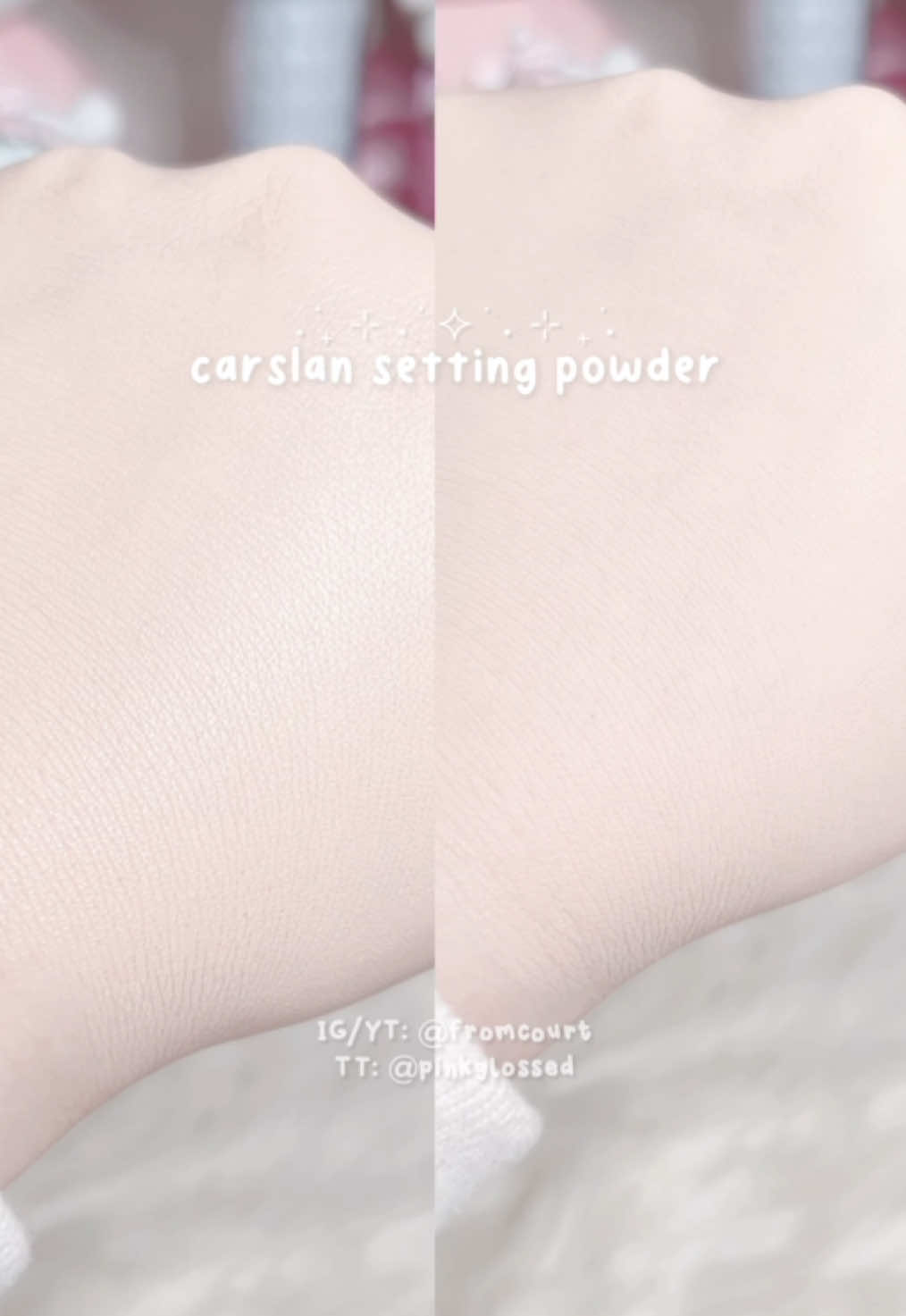 carslan is starting to become one of my new favorite makeup brands, everything i've tried from them so far is amazing 😭🫶 #carslan #settingpowder #tiktokshopblackfriday #makeuptok #translucentpowder 