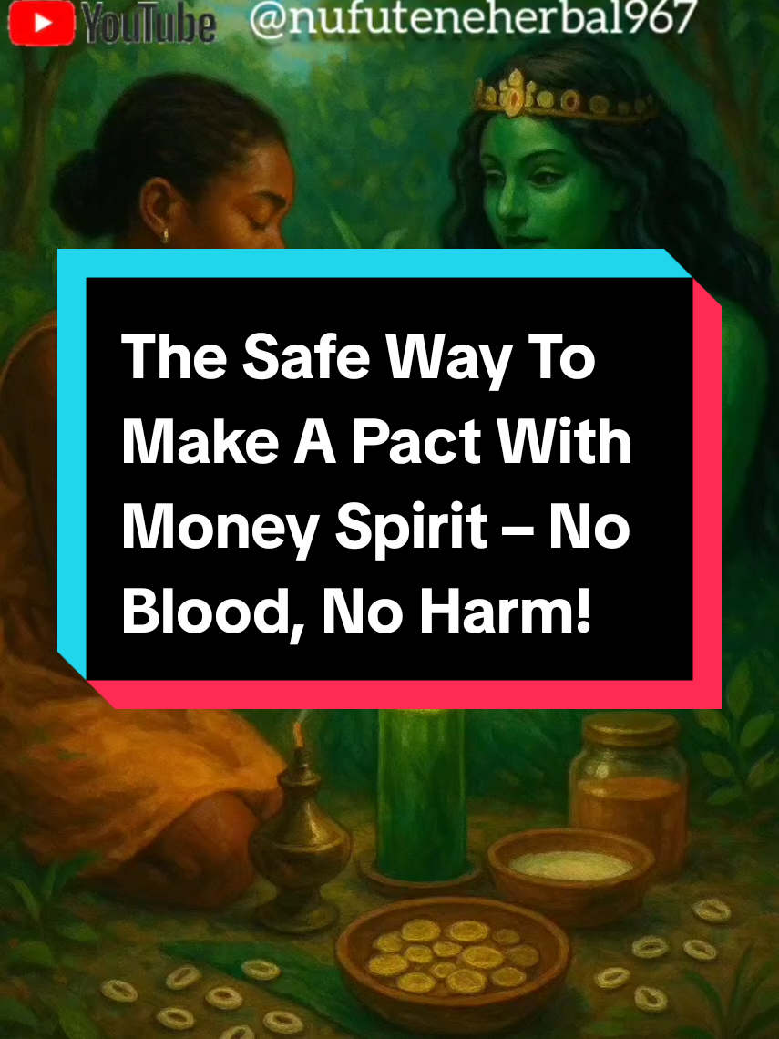 In spirituality, a spirit pact is a reciprocal agreement between a human and a spiritual force for a specific purpose, such as money, power, protection, business success, influence, or breakthrough. A real pact is NOT harmful, it does NOT require blood, and you must have an exit clause to protect yourself. Example: “I may respectfully release myself if the pact becomes harmful or misaligned.” In this video, I teach you how to make a safe and effective pact with the Money Spirit — known in India as Lakshmi and in Ghana as Bwami (Bɔami). This pact is for: Daily money Business booming Favour Attraction Spiritual financial support Money magnet energy ALTAR ITEMS: Cowries Coins Rice Cinnamon stick Green candle Money-drawing incense Magnet (optional but powerful) White cloth Clean the small table PROCESS: Set your altar and arrange the items. Light the green candle + incense. Call the spirit respectfully: “Spirit of Bwami/Lakshmi, come in peace, truth, and alignment.” State your purpose clearly: “I seek business favour and daily money flow.” Speak your promises:  Give some of the monthly income to charity Maintain the altar weekly Avoid lies and gossip Honour elders, gods, and ancestors Add your exit clause. Seal the pact by pouring honey to sweeten your path. You may also write your full pact on paper and read it while kneeling before your altar. Spirituality is powerful. Do not rush. Know the spirit you are calling. Keep your promises. Be disciplined. And your life will transform. I have a full book explaining different types of spirit pacts (Money, Wealth, Water Spirit, Power, Earth, Protection, Influence) spirit pact African spirituality money spirit ritual Bwami money ritual Lakshmi's money blessing spiritual money magnet How to make a pact with a spirit wealth ritual in Ghana business boom ritual spiritual protection Influence attraction ritual altar setup for money no blood ritual safe spiritual practices traditional Ghana ritual money invocation financial breakthrough ritual #SpiritualPact #MoneySpirit #Lakshmi #Bwami #AfricanSpirituality              
