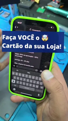 As gráficas não querem que você veja esse vídeo 🤯 como fazer seu próprio cartão da loja #celular #agoravocêsabe #cartao 