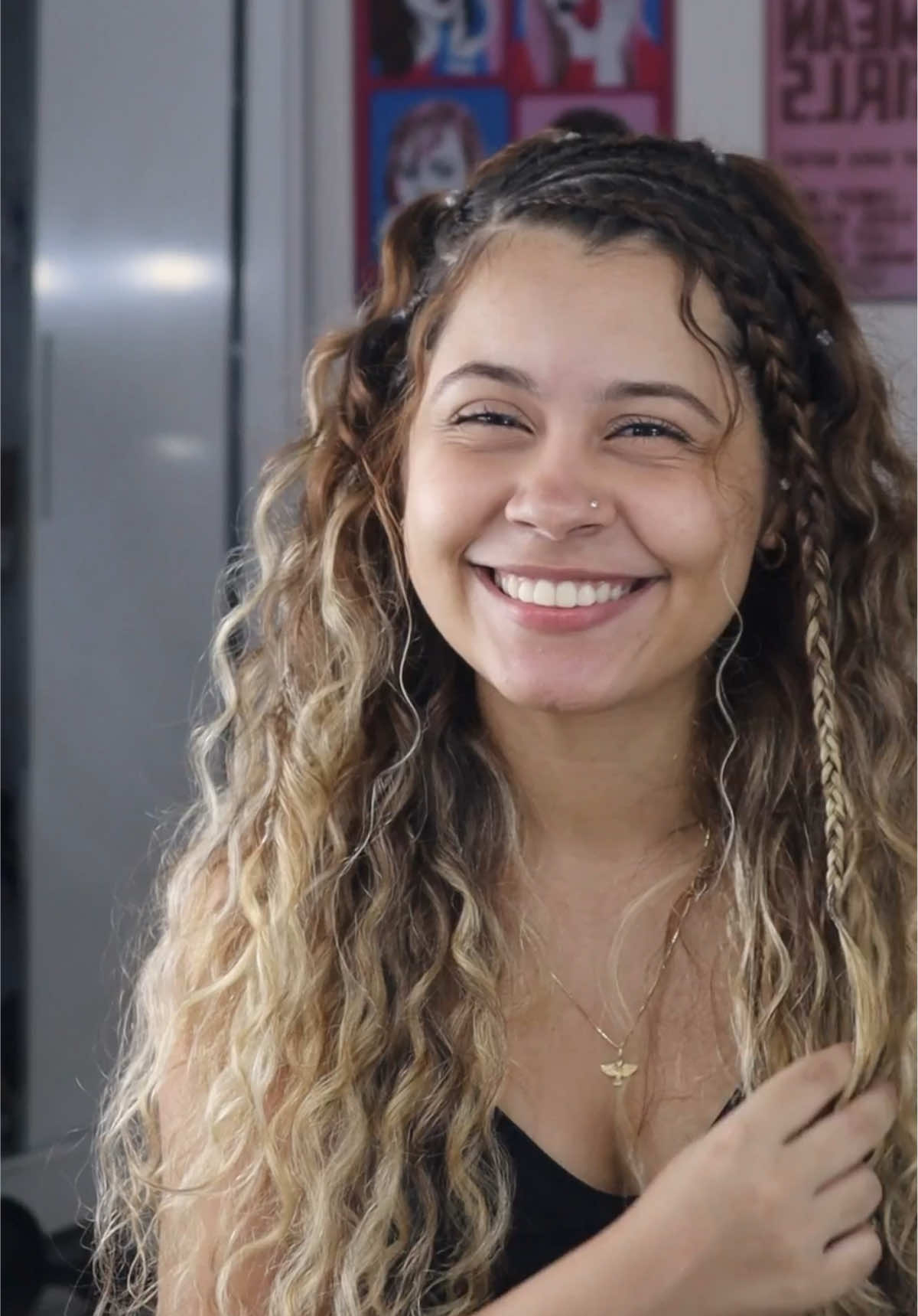 vi esse penteado nos storys da @babi youhanna e tive que reproduzir, i❤️ tranças  #fyp #viral #hairstyle #penteado #tranças 