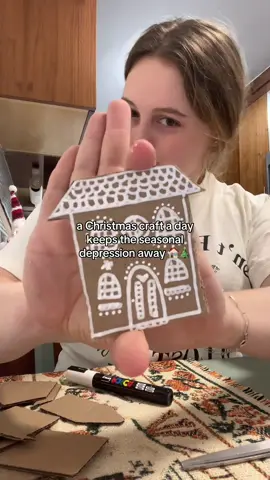 gonna turn these into a garland or ornaments hehehe @POSCA USA @Michaels Stores #christmas #DIY #gingerbread #craft  