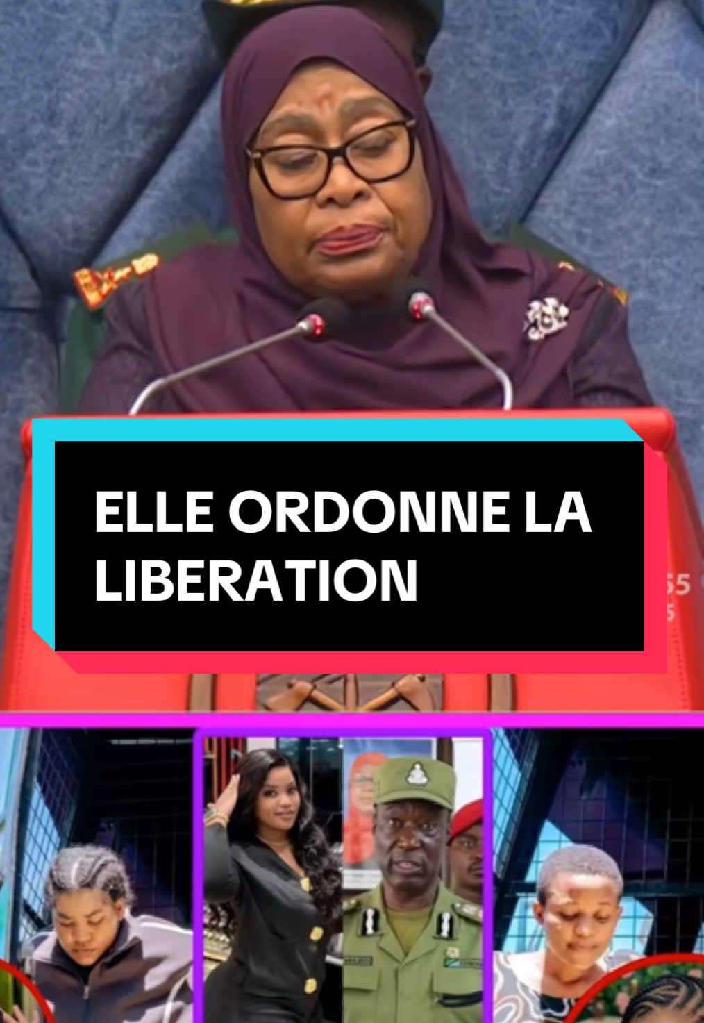 🛑La présidente de la Tanzanie ordonne la libération des tana na nuit nuit. #baeccharcha #gossipdebaec 