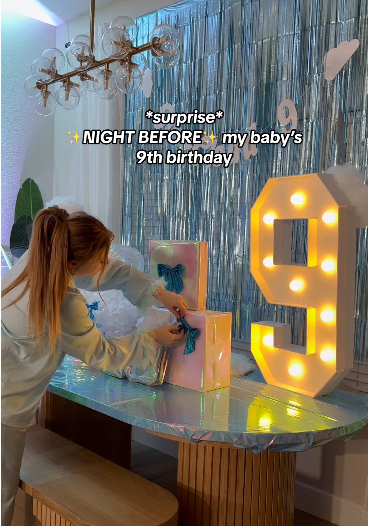 A midnight (or 3am) SURPRISE setting up and giving my daughter 9 gifts the night before her 9th birthday 🥹😭 I AM ACTUALLY UNWELL #birthdaygirl #jellycat #cloud9 #birthdayfairy #motherdaughter 