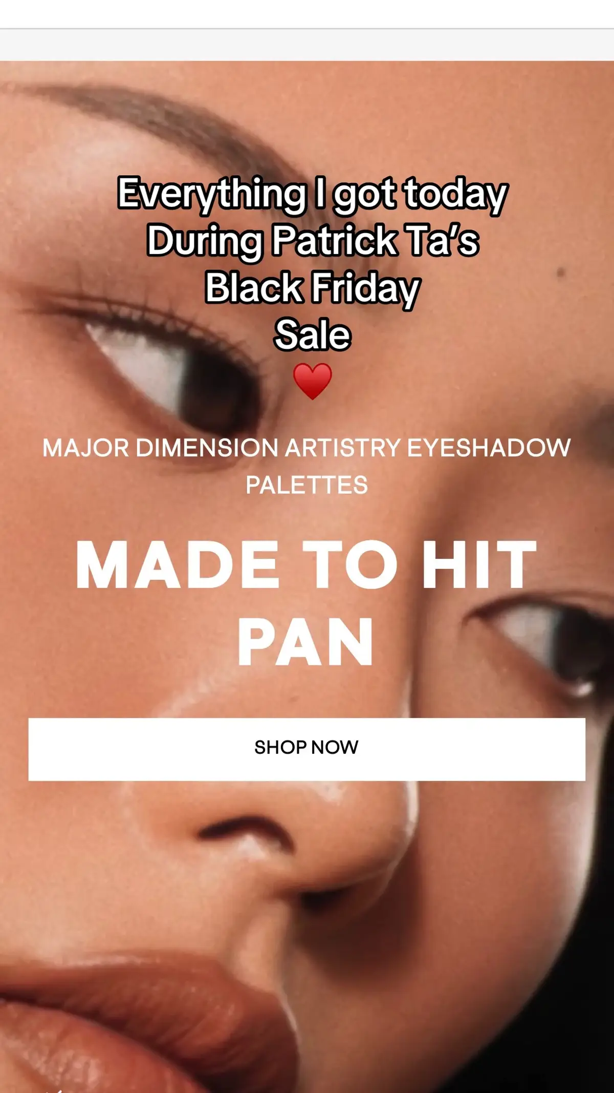 Saved so much money and got everything I wanted 🤍 @Patrick Ta Beauty @patrick ta #patrickta #fyp #blackfridaydeals #patricktabeauty #beauty 