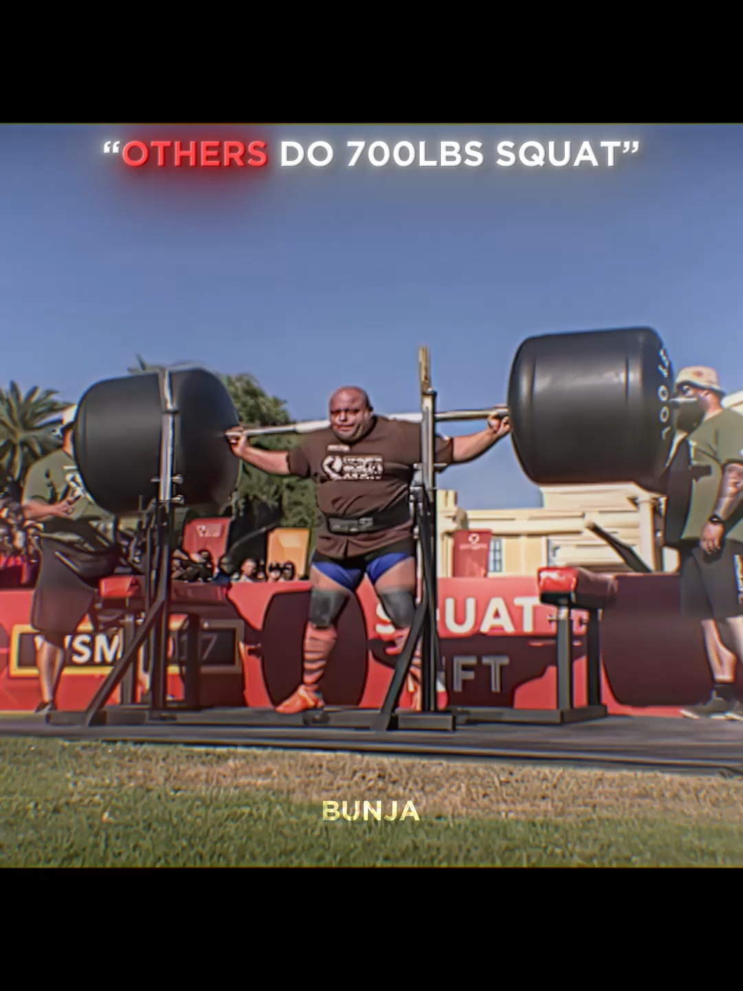 700 Lbs Squat Lift🤯 #gym #gymmotivation #strength #strongman #motivation