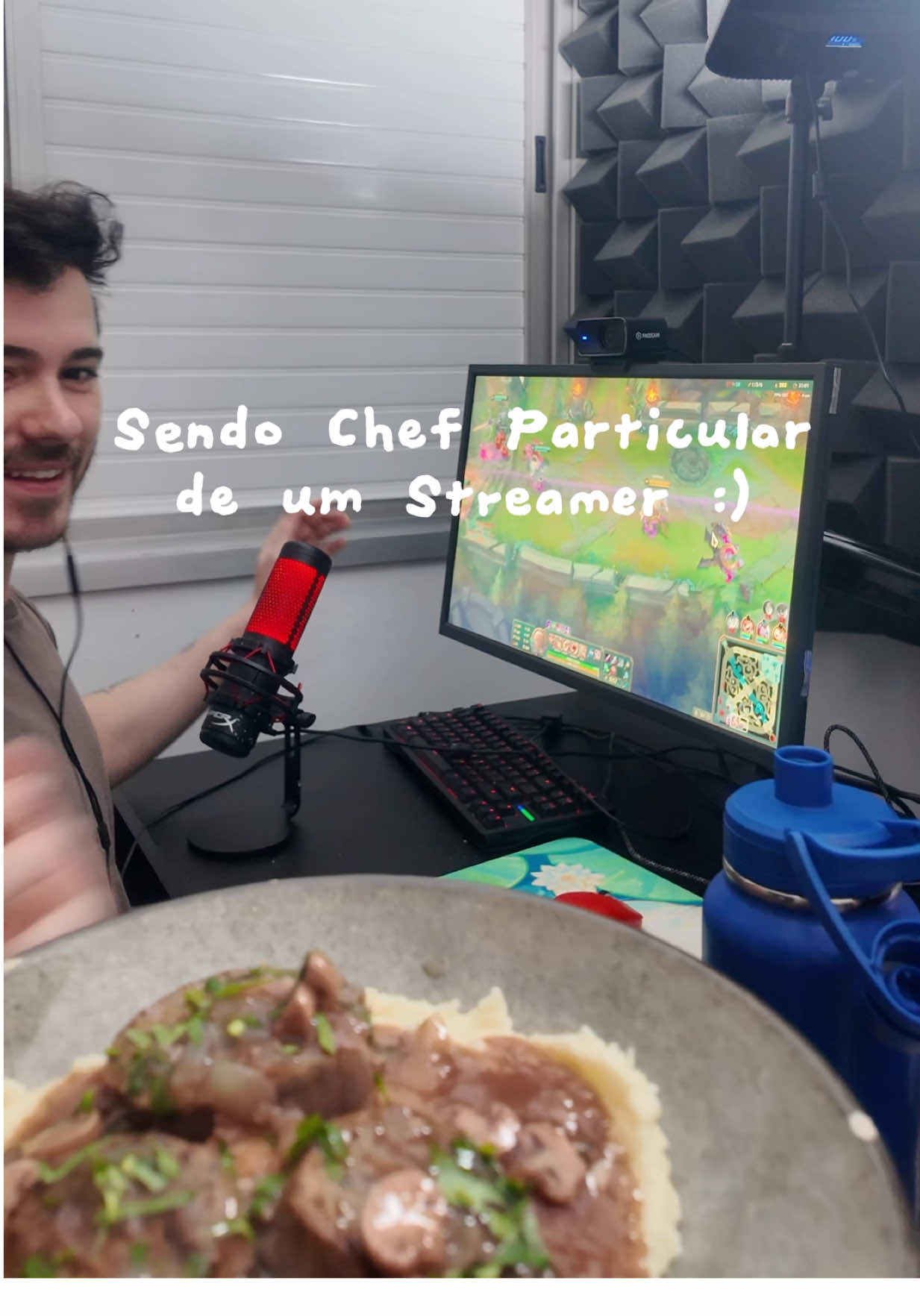 Se eu falar pra vocês que vou me inscrever no masterchef, vocês vão torcer por mim? 🥹❤️ #Vlog #chefparticular #streamer #gamer #almoço 