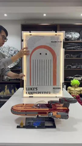 Display Lego Luke's Landspeeder 😱😱 #lego #legostarwars #legowall #legoframe #legogift #legolife #starwars #starwarsfan #luke #boba #millenniumfalcon #wall #frame #gift 