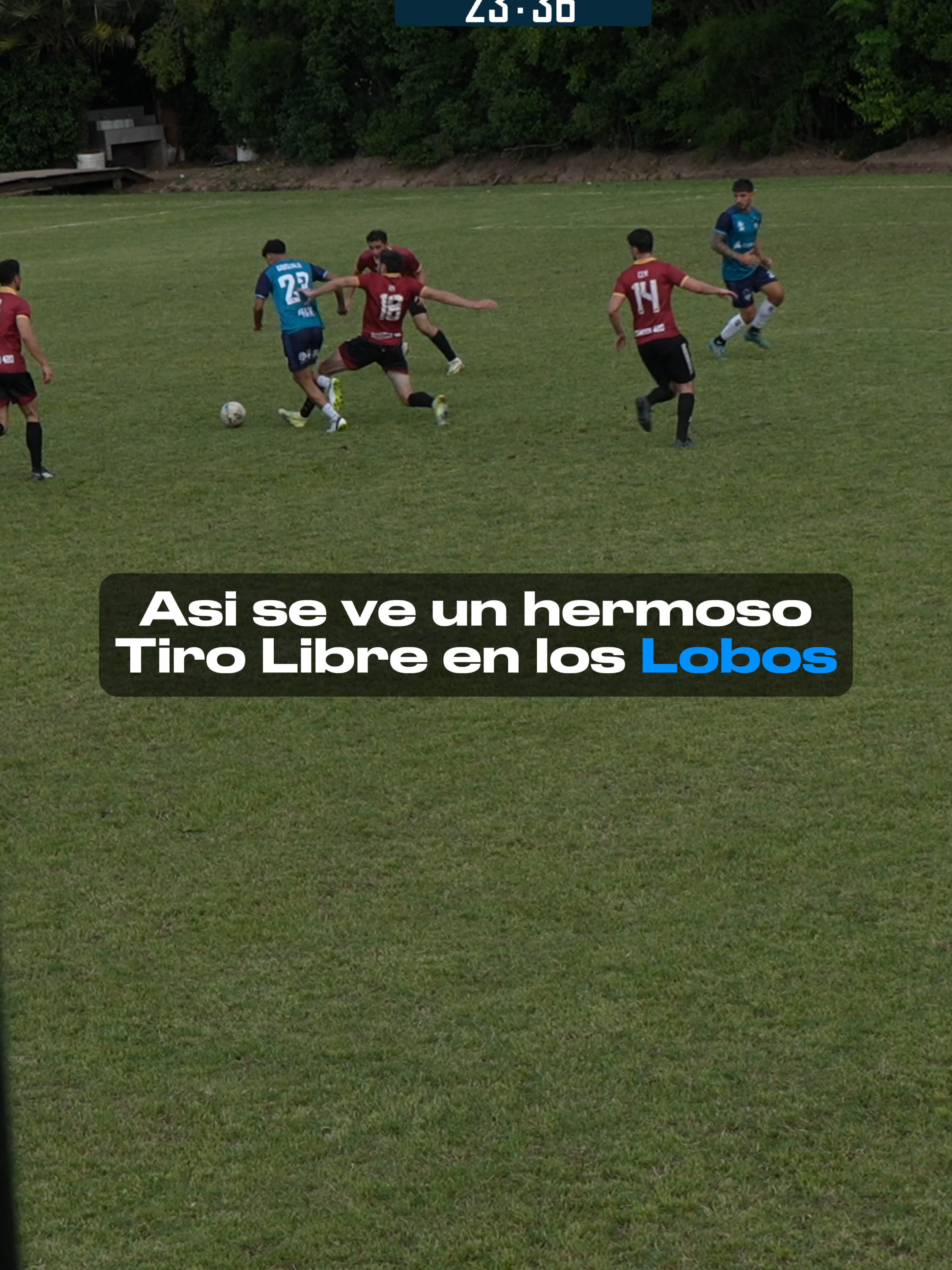 La producción esta con todo y nos dejo este tiro libre de @ignalopez32 #futbol⚽️ #futbolargentino #futbolamateur #loslobos #mvp #gol #film