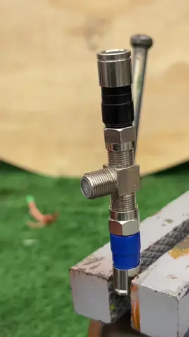 The Hidden Reason You’re Not Getting TV Signal Fix your cable — no connector needed #CaliGarage #TVHack #DIYSignal 