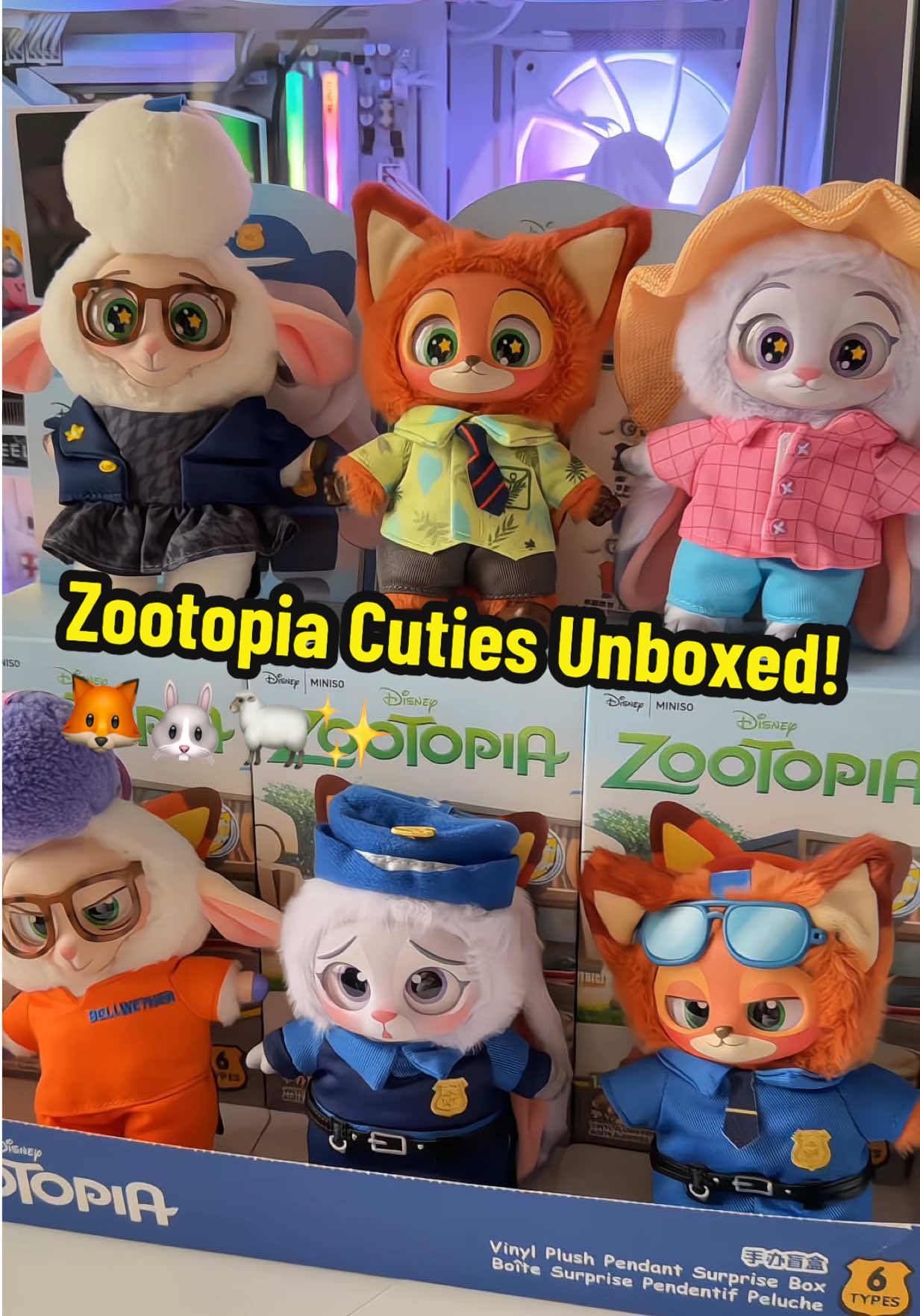 Unboxing the new Zootopia blind box plushies 👀✨ Big eyes ✔️ Tiny outfits ✔️ Max cuteness ✔️ I’m obsessed. Which one should I hang on my bag? #disney #zootopia #blindbox #miniso #otakupop 