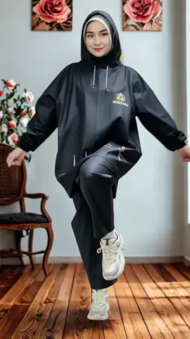 Promo Jas Hujan Dewasa Murah Raincoats Mantel Model Hoodie Athena Setelan Celana Pria Wanita 