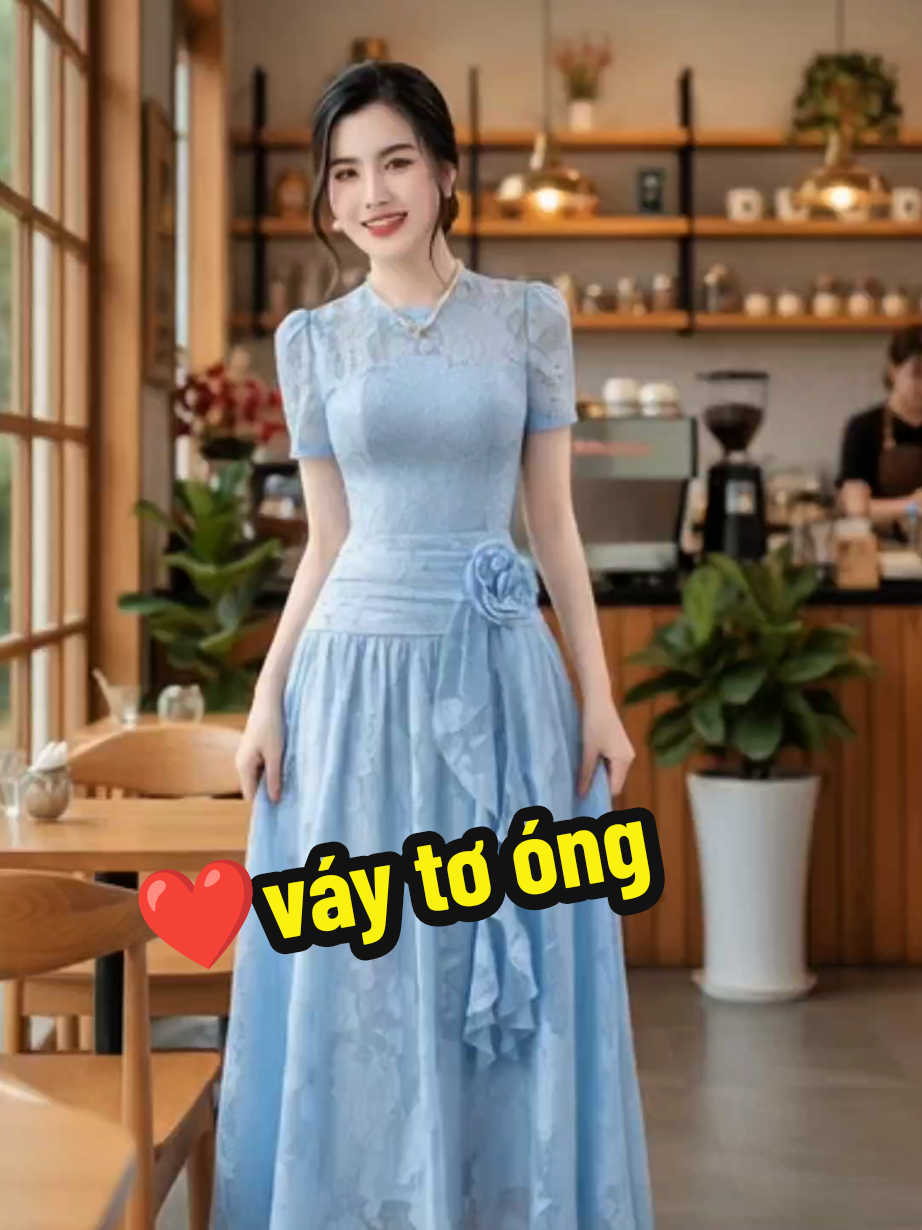 Váy Tơ Ép Dập Nổi Cao Cấp – Bèo Rủ Mềm Mại Và Lớp Lót Lụa Habutai Dành Cho Nữ #EverydayOutfit #FashionistaStyle #LookOfTheDay #hottrend2025 #fyp 