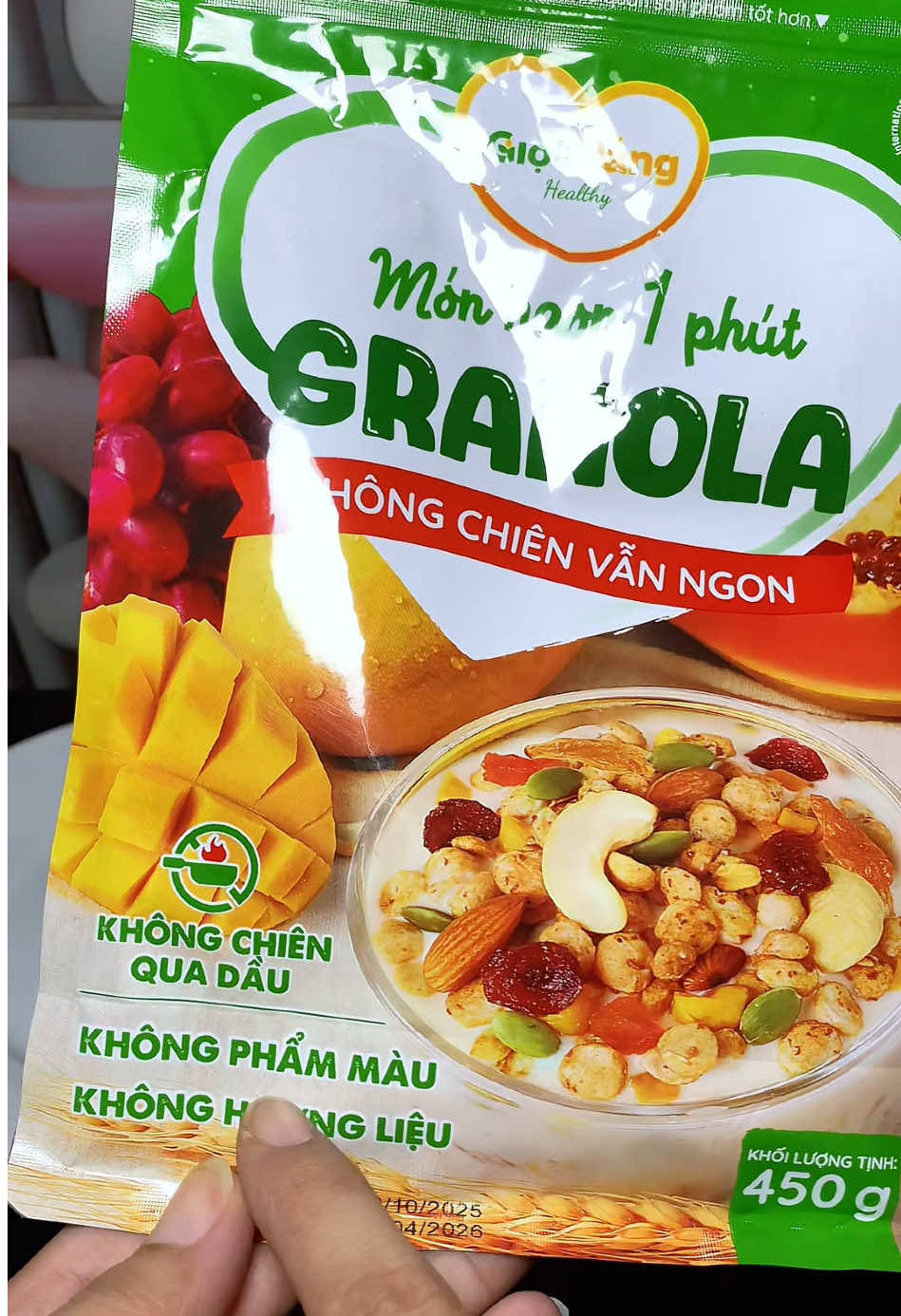 Bữa sáng healthy cho mấy bà #monanlanhmanh #granola #anvathealthy #buasangnhanhgon #xuhuong 