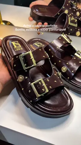 👉🏻 https://s.shopee.com.br/20ndo3QZwS   Sandália Rasteira Papete Flatform Spike Ilhós Fivela 052-040 ##sandalia##papete##conforto##compras##fy@@Achadinhos da Le