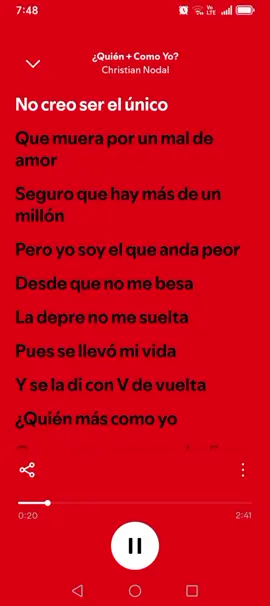 Quién + Como yo - Christian Nodal #quienmascomoyo  #musica #videoconletra #spotify 