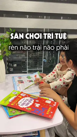Sách tư duy cho bé 3t, 4t, 5t, 6t sân chơi trí tuệ rèn luyện não trái não phải combo 3 cuốn rèn tư duy chuẩn bị cho con từ sớm giúp con thông minh, tập trung, sẵn sàng vào lớp 1 #donghanhcungcon #tientieuhoc #toantuduy #renluyentuduy #naotrainaophai 