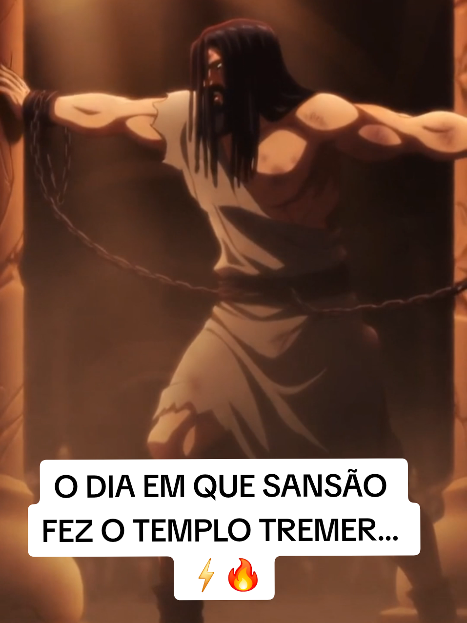 ⚔️✨ E se Sansão fosse um personagem de ANIME? A cena épica onde ele derruba o templo ganha vida em um estilo cinematográfico cheio de luz divina, coragem e propósito! Prepare-se para arrepiar! 👇🔥 📖 “Senhor, fortalece-me só mais esta vez…” 🔥 Assista até o final para ver o CLÍMAX ÉPICO! 👉 Curta, comente e compartilhe para fortalecer essa saga bíblica em anime! #biblia  #gospel  #jesus  #anime  #foryou 