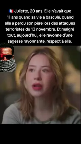 🇫🇷 Juliette, 20 ans. Elle n’avait que 11 ans quand sa vie a basculé, quand elle a perdu son père lors des attaques terroristes du 13 novembre. Et malgré tout, aujourd’hui, elle rayonne d’une sagesse rare, hors de portée pour bien des adultes. Il y a chez elle une force tranquille, une intelligence simple et profonde, quelque chose qui force le respect. Et surtout, une force rare à défier la haine, la division, ceux qui brandissent la religion comme une arme, ou exploitent la douleur des victimes pour semer la peur. Juliette, à 20 ans, nous rappelle que la vraie force naît là où la haine échoue. #Respect 
