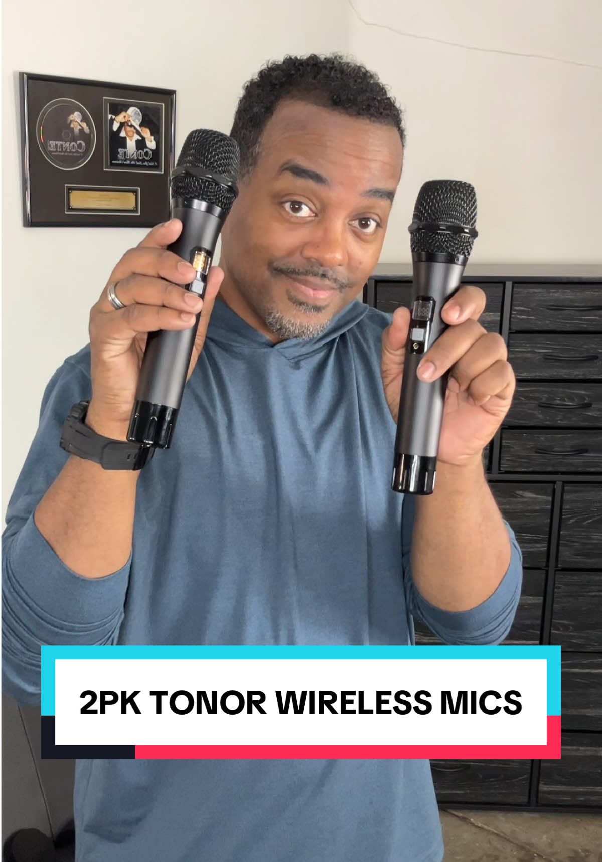 Perfect for karaoke! 3 PK TONOR Wireless microphones. #BFCM #TikTokShopBlackFriday #WirelessMicrophones #CordlessMics #TONOR 