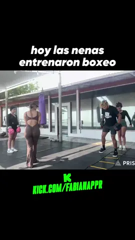 Hoy las nenas entrenaron boxeo #kickfabianappr #hilabarreto #fabianappr #ivannavreyes #asherds #kick #irl #stream #boxeo