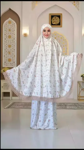 lebaran pake mukena 50rb  cakep banget 😍😍#mukena #mukenatraveling #mukenalebaran #mukenaterawih 