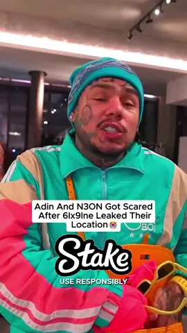 Adin And N3ON Got Scared After 6Ix9Ine Leaked Their Location😭#adinross #n3on #6ix9ine #fyp #viral