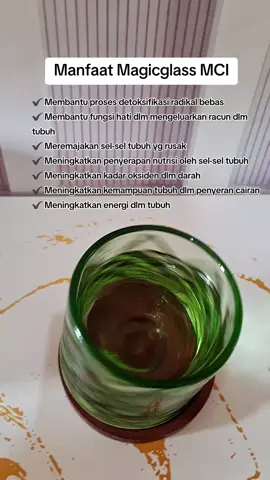 Manfaat Magicglass MCI ✔️ Membantu proses detoksifikasi radikal bebas ✔️ Membantu fungsi hati dlm mengeluarkan racun dlm tubuh ✔️ Meremajakan sel-sel tubuh yg rusak ✔️ Meningkatkan penyerapan nutrisi oleh sel-sel tubuh ✔️ Meningkatkan kadar oksiden dlm darah ✔️ Meningkatkan kemampuan tubuh dlm penyeran cairan ✔️ Meningkatkan energi dlm tubuh #bioglasseries #085853843216 #betterlifewithmcionemore 
