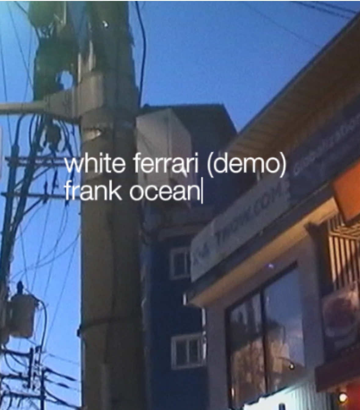 “White Ferrari (Demo)” by Frank Ocean is an early, rougher version of the song that highlights its emotional core even more starkly. Stripped down and intimate, the demo focuses on themes of love, loss, and acceptance, capturing the raw vulnerability that would later shape the final Blonde version. With its minimal production and fragile vocals, it feels like a private moment—Frank working through memories and heartbreak in real time. #frankocean #fyp #unreleasedmusic 