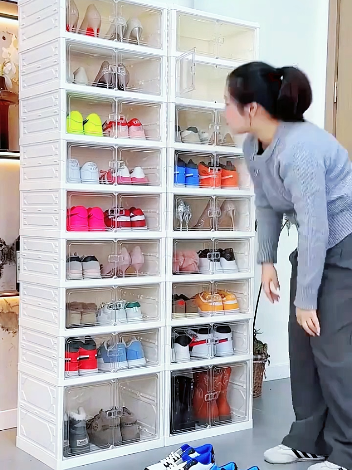 Show off your footwear neatly with a stylish shoe rack made for modern homes—addtocart #Plasticexpertise #SpaceSaver #fyp #shoerack #shoeorganizer