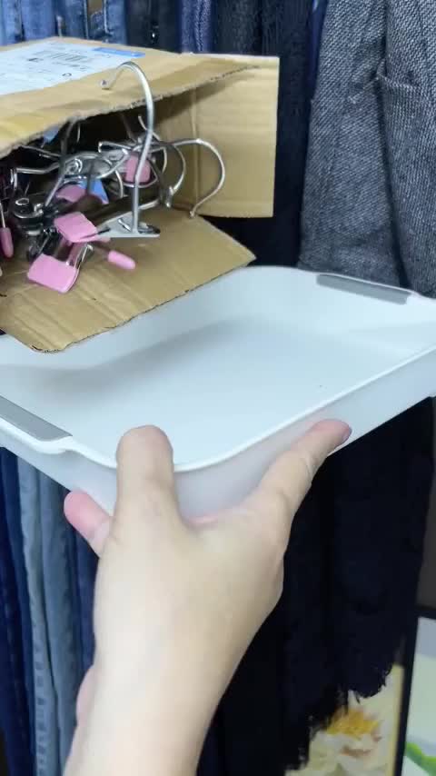 3-word clip stainless steel hook 3-word clip Household impregnated plastic seamless storage drying cap clip silk scarf 