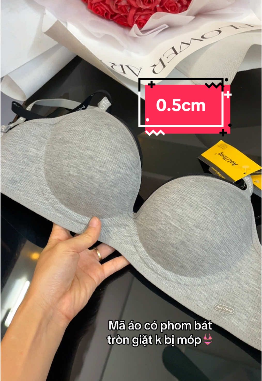 Áo lót su mút mỏng đệm massage kiểu mới mặc dễ chịu chống xệ #viral #dolot #aolot #aonguc #aolotsu 