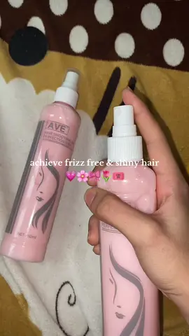 Frizz? Dry ends? Nah✨ —- spray, slay, and shine all day with this product + its so super affordable!!! #hairtreatment #keratinspray #hairlotion #dryhair #fyp 